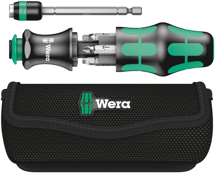 Wera Kraftform Kompakt 26 Screwdriver Tool Set with Telescopic Blade and Pouch, 5051025001