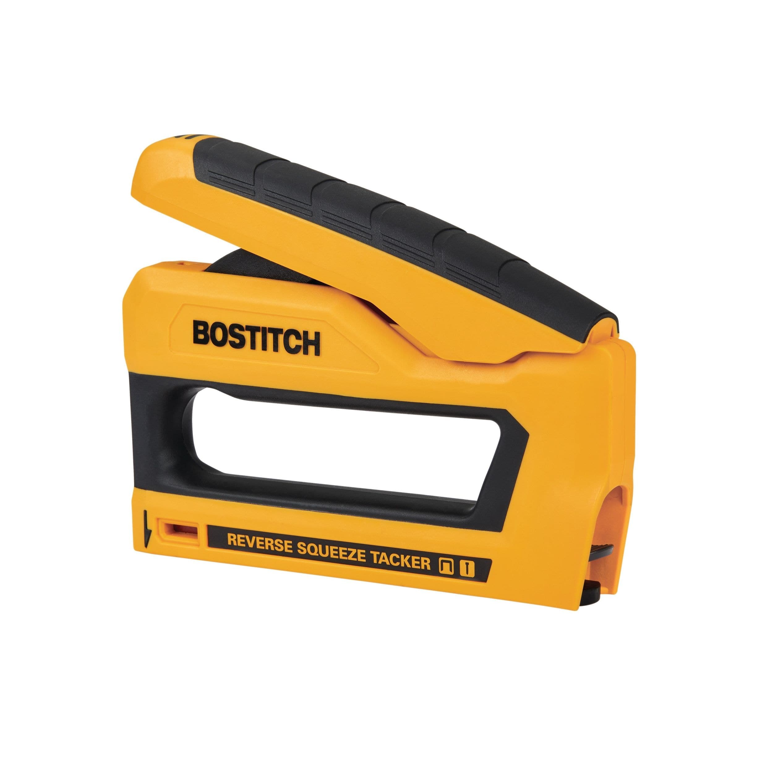 Bostitch Reverse Squeeze Staple Gun, Fits 1/4-9/16-in Staples and 1/2-in, 9/16-in, 5/8-in 18ga Brads
