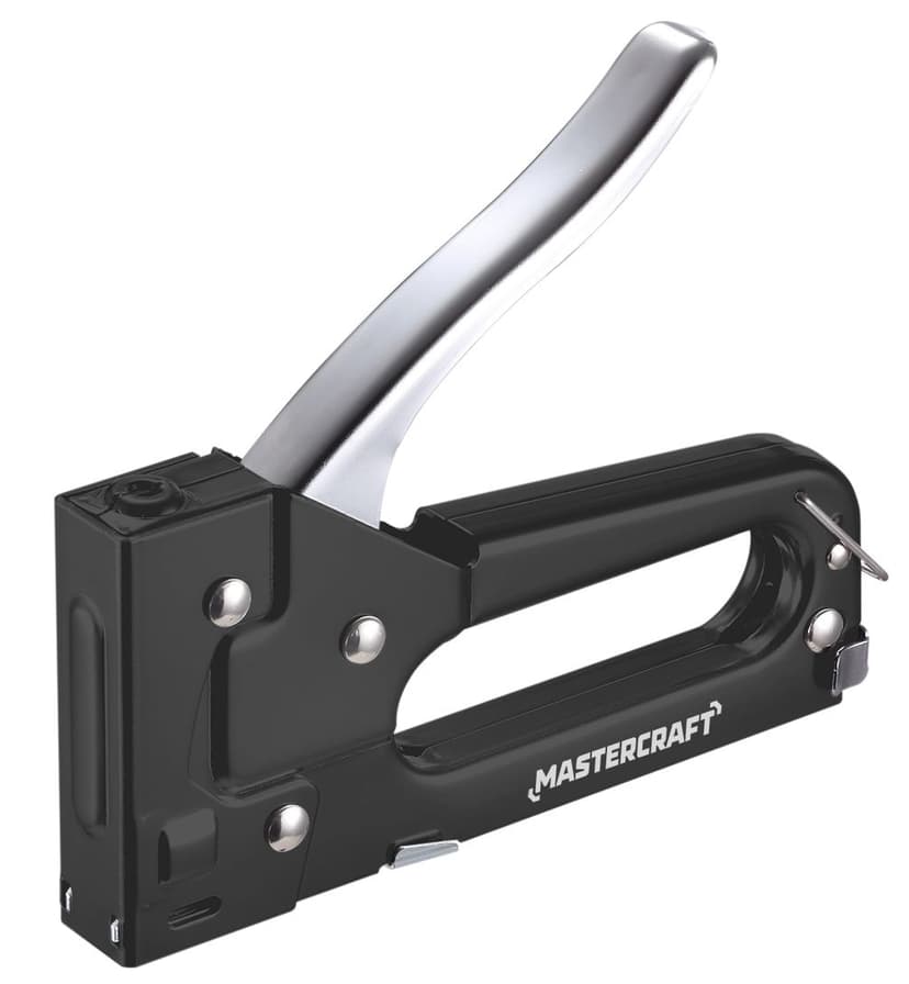 Mastercraft Light-Duty Manual Staple Gun with Staple Remover, Fits JT-21 or Equivalent 1/4-5/16-in Staples