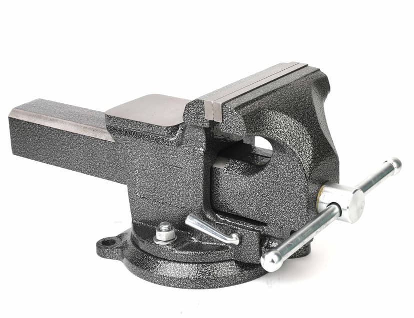 MAXIMUM Utility Bench Vise with 360 Degree Swivel Base, Anvil and Quick Release Mechanism