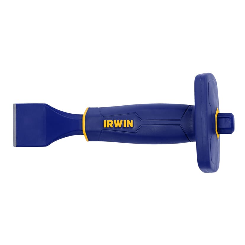 Irwin Steel Mason Chisel with Hand Guard, 1-3/4-in x 9-in