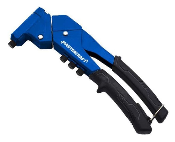 Mastercraft Swivel Head Riveter with Curved Handle, 11-in