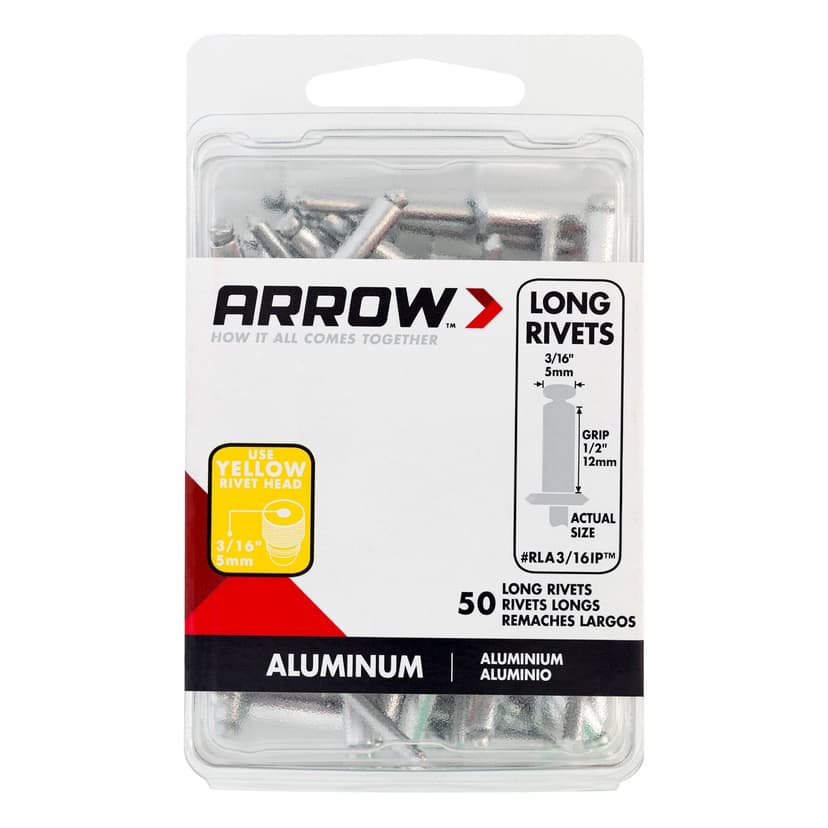 Arrow Rivets Aluminum Long, 3/16-in, 50-Pack