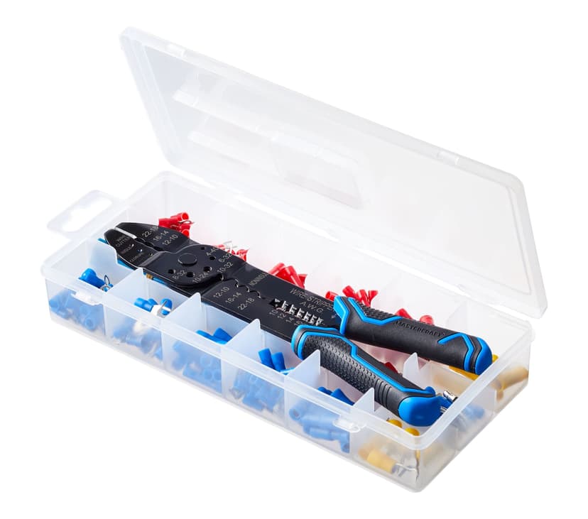 Mastercraft Electrical Set with Storage Case, Multi Purpose 9-in Crimping Tool, 271-pc