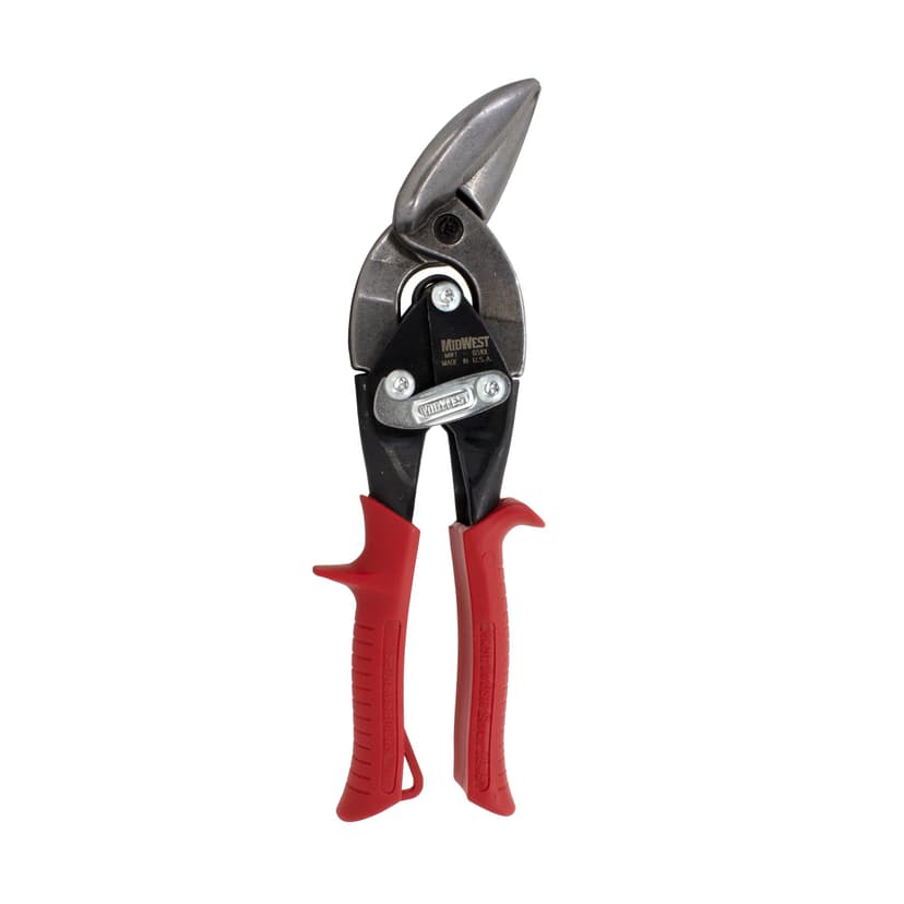 Midwest MWT-6510L Offset Left Cut Aviation Snips, Glidetech® Forged Blades