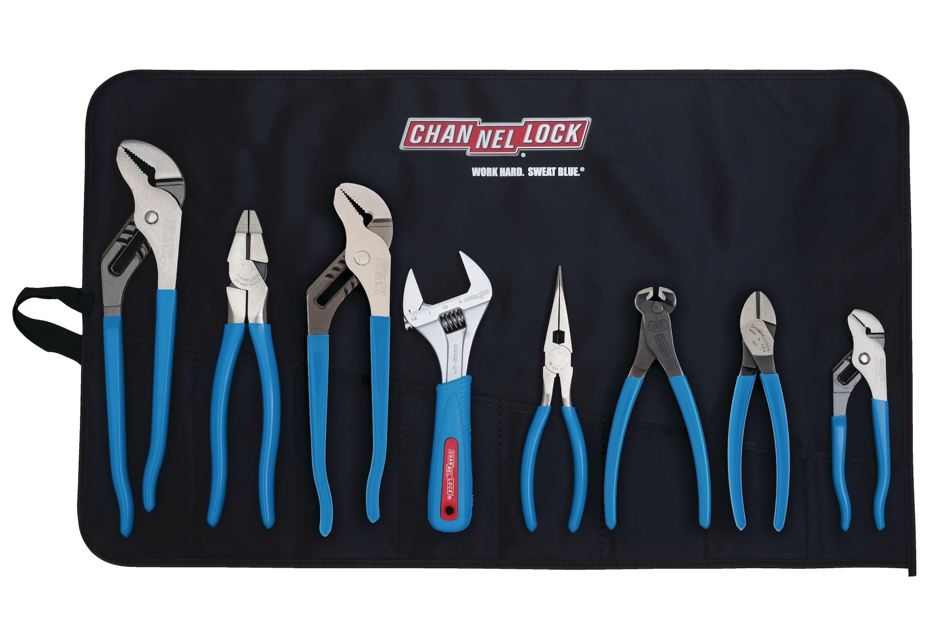 Channellock® Tool Roll-8 Professional Tool Set with Tool Roll, 8-pc