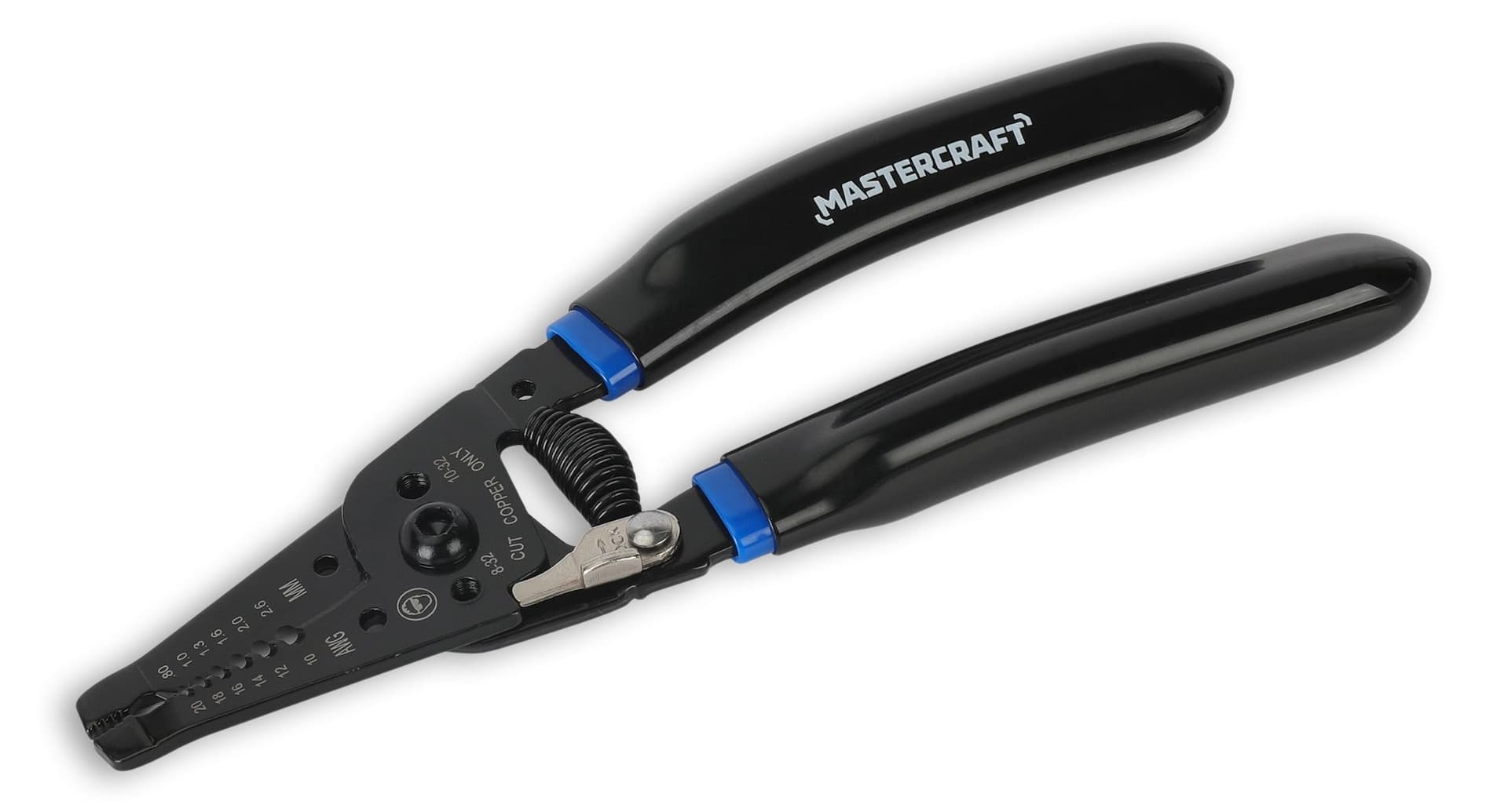 Mastercraft 10-22 Gauge Wire Stripper, Comfort Grip Handles, High Carbon Heat Treated Steel