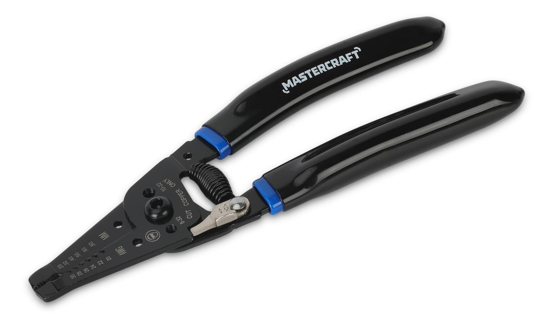 Mastercraft 20-30 Gauge Wire Stripper, Comfort Grip Handles, High Carbon Heat Treated Steel
