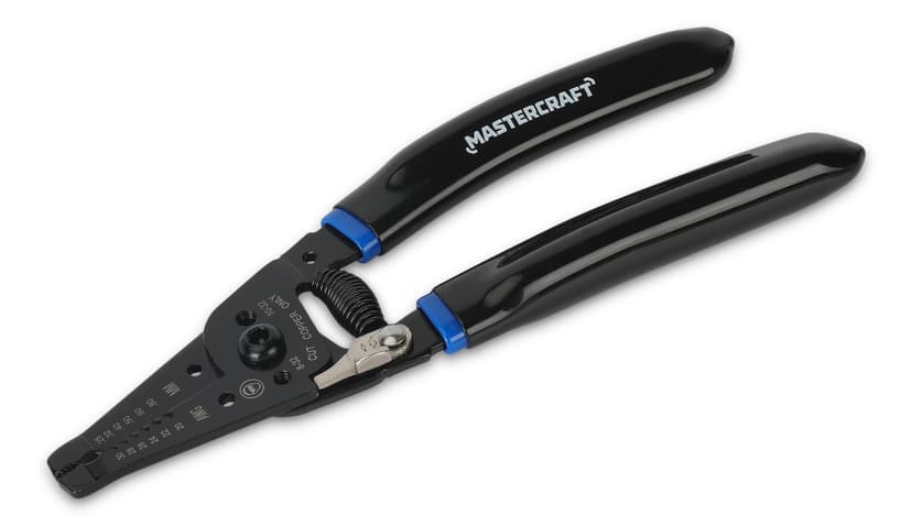 Mastercraft 20-30 Gauge Wire Stripper, Comfort Grip Handles, High Carbon Heat Treated Steel
