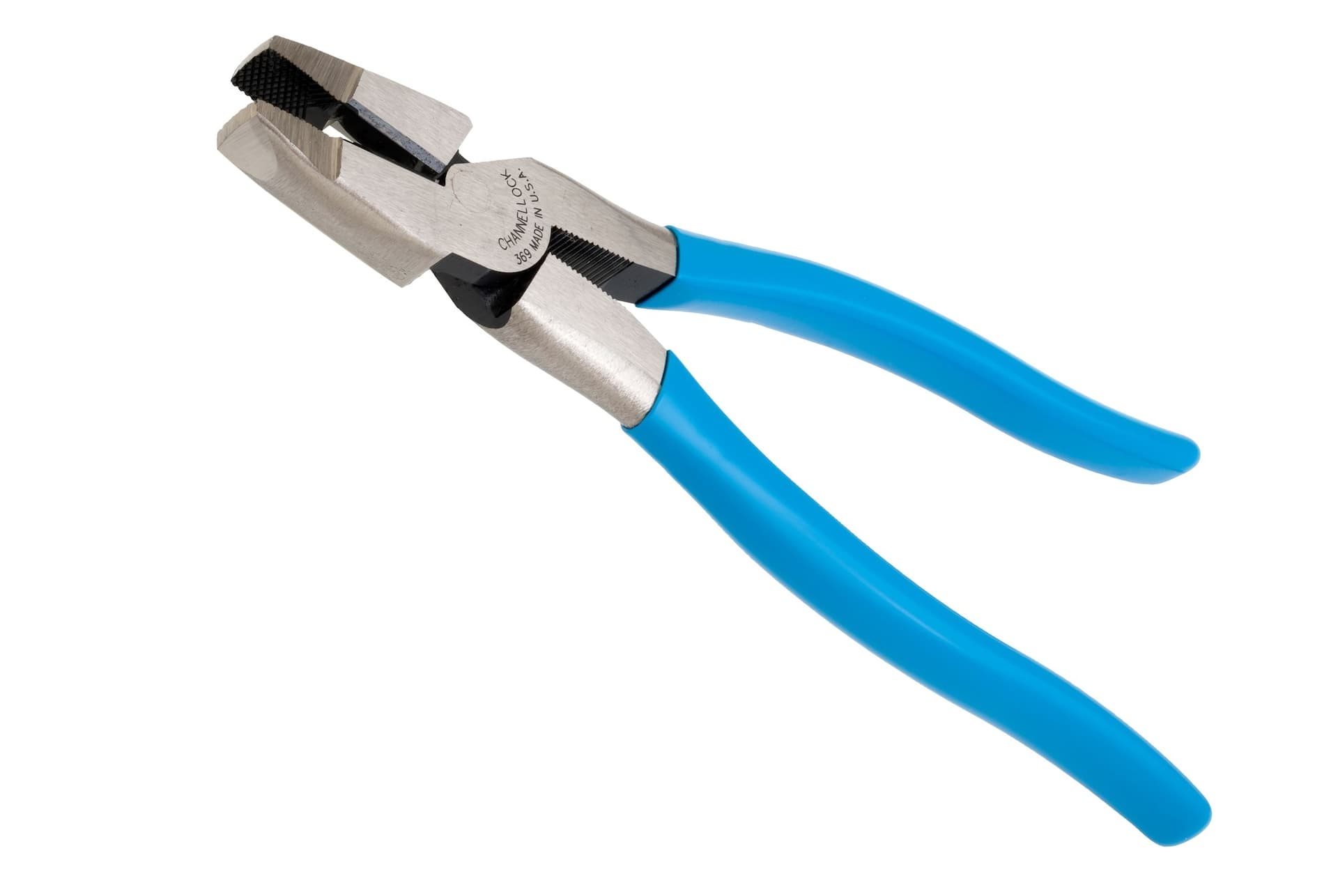 Channellock® 369 XLT Round Nose Linemen's Pliers with Comfort Grip and Crosshatch Jaws, 9.5-in