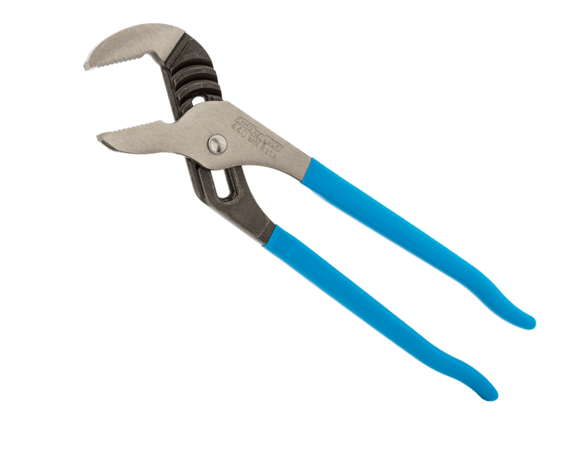 CHANNELLOCK® 440 Straight Tongue & Groove Pliers, 2-1/4-in Jaw, PermaLock® Fastener, High-Carbon Steel, 12-in