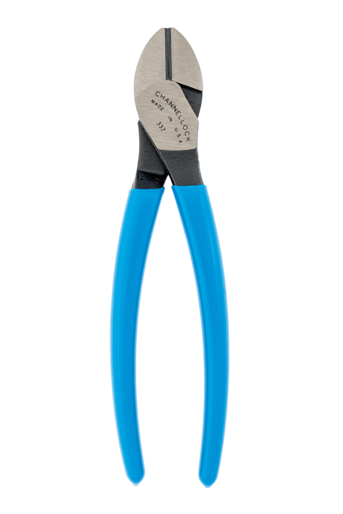Channellock® 337 XLT Diagonal Cutting Pliers, PermaLock® Fastener, Comfort Grip, 7-in