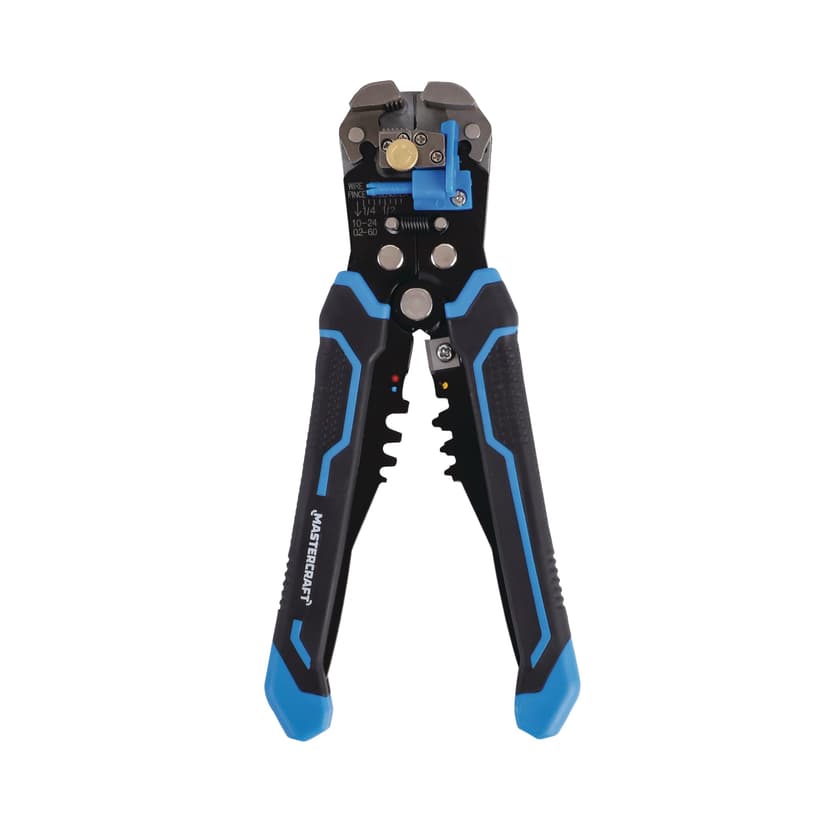 Mastercraft 10-22 Gauge Automatic Self-Adjusting Wire Stripper/Crimper, Comfort Grip Handles