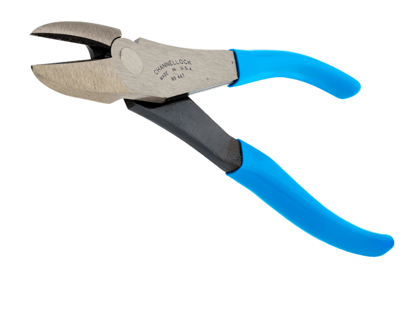Channellock 447 Curved Diagonal Cutting Pliers, High Leverage, 7.5-in