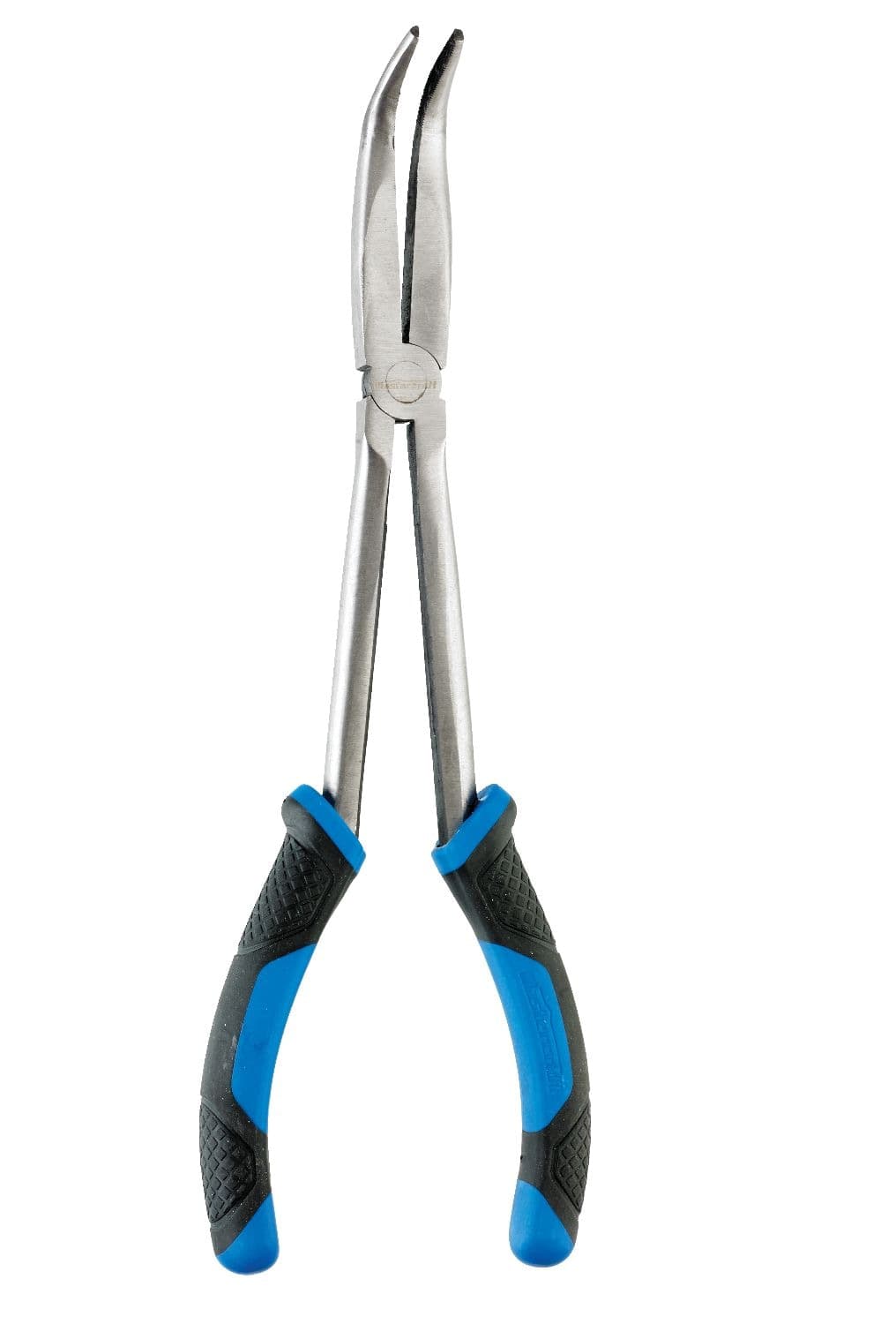 Mastercraft 90 Degree Bent Nose Pliers, Micro Chrome Finish, High Carbon Steel, 11-in