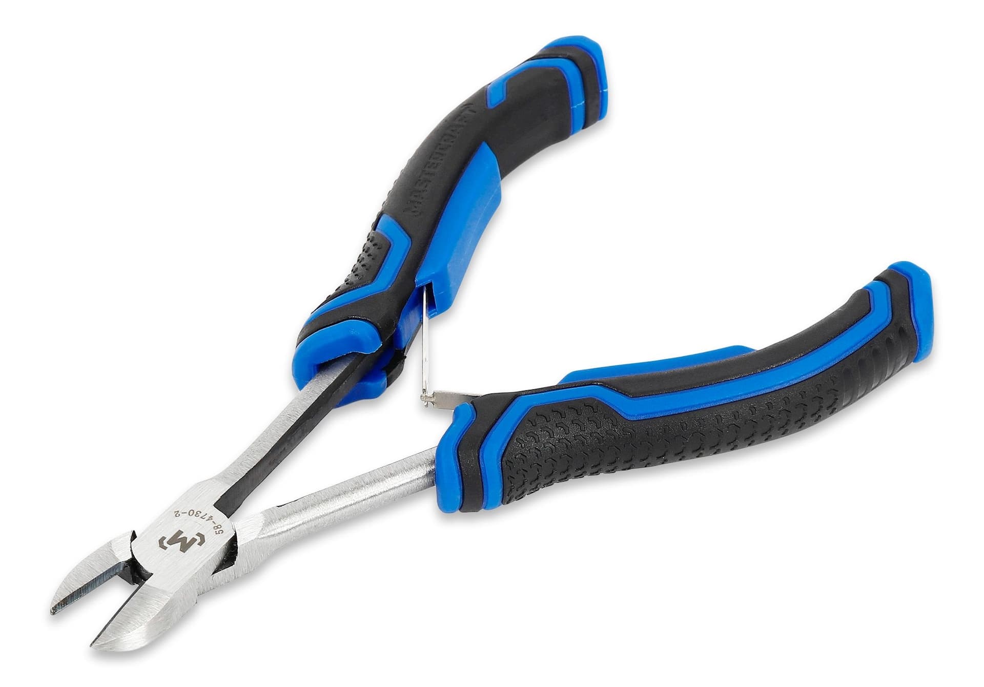 Mastercraft Mini Extra Long Diagonal Cutting Pliers, Micro Chrome Finish, High Carbon Steel, 7-1/4-in