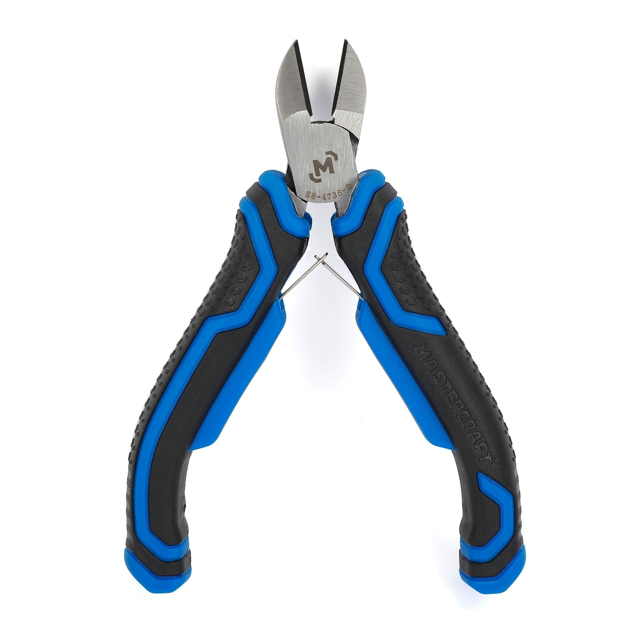 Mastercraft Mini Diagonal Cutting Pliers, Comfort Grip, Micro Chrome Finish, High Carbon Steel, 5-in