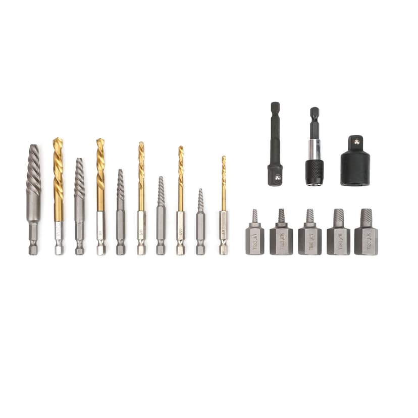 Mastercraft Screw Extractor Set, 18-pc