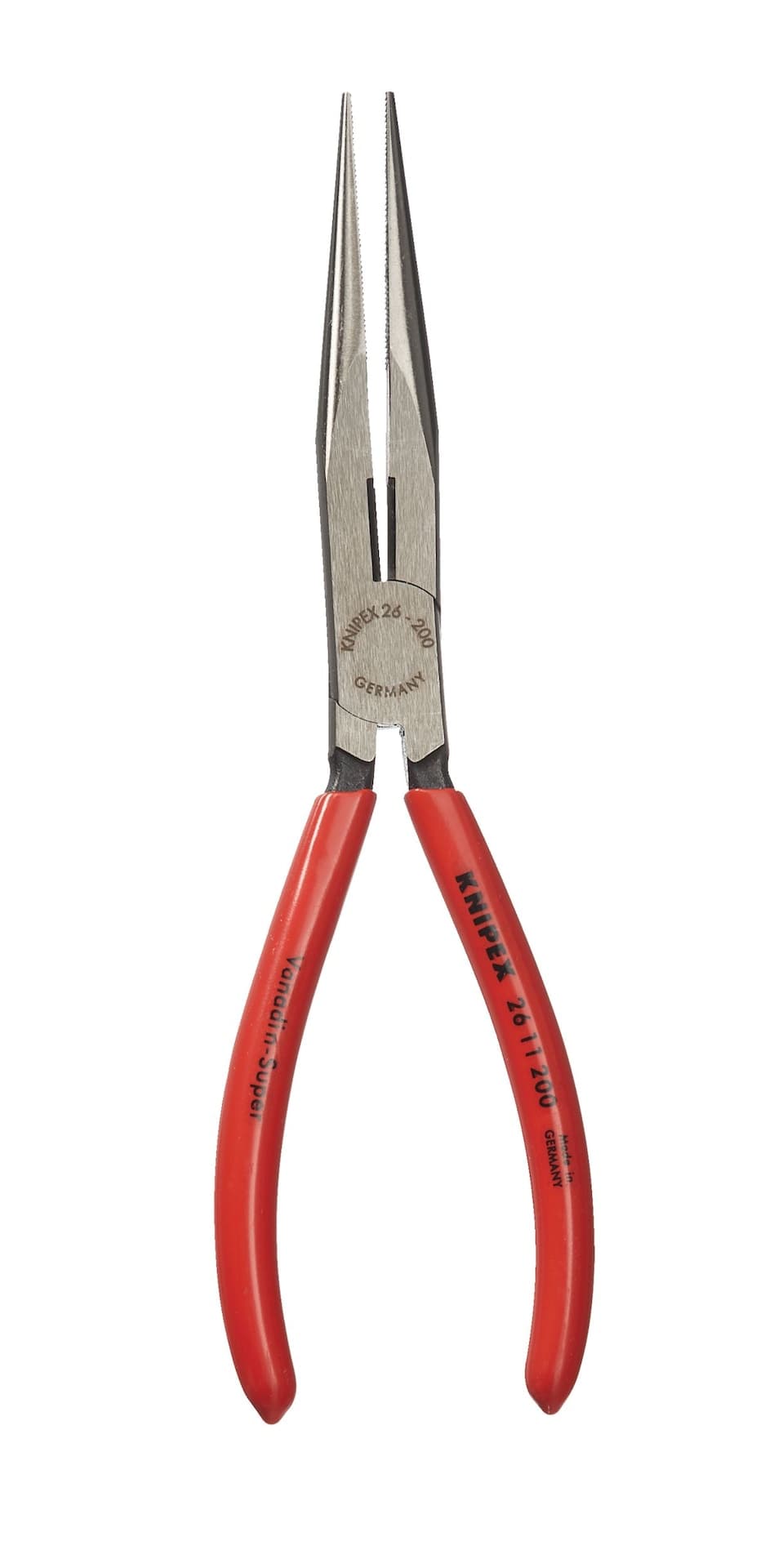 KNIPEX 26 11 200 SB Long Nose Pliers, 1/8-in to 3/32-in Cutting Capacity, 8-in