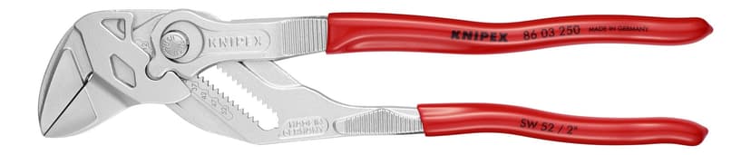 KNIPEX 86 03 250 SB Pliers Wrench, 2-in Gripping Capacity, Cr-V Steel, 10-in