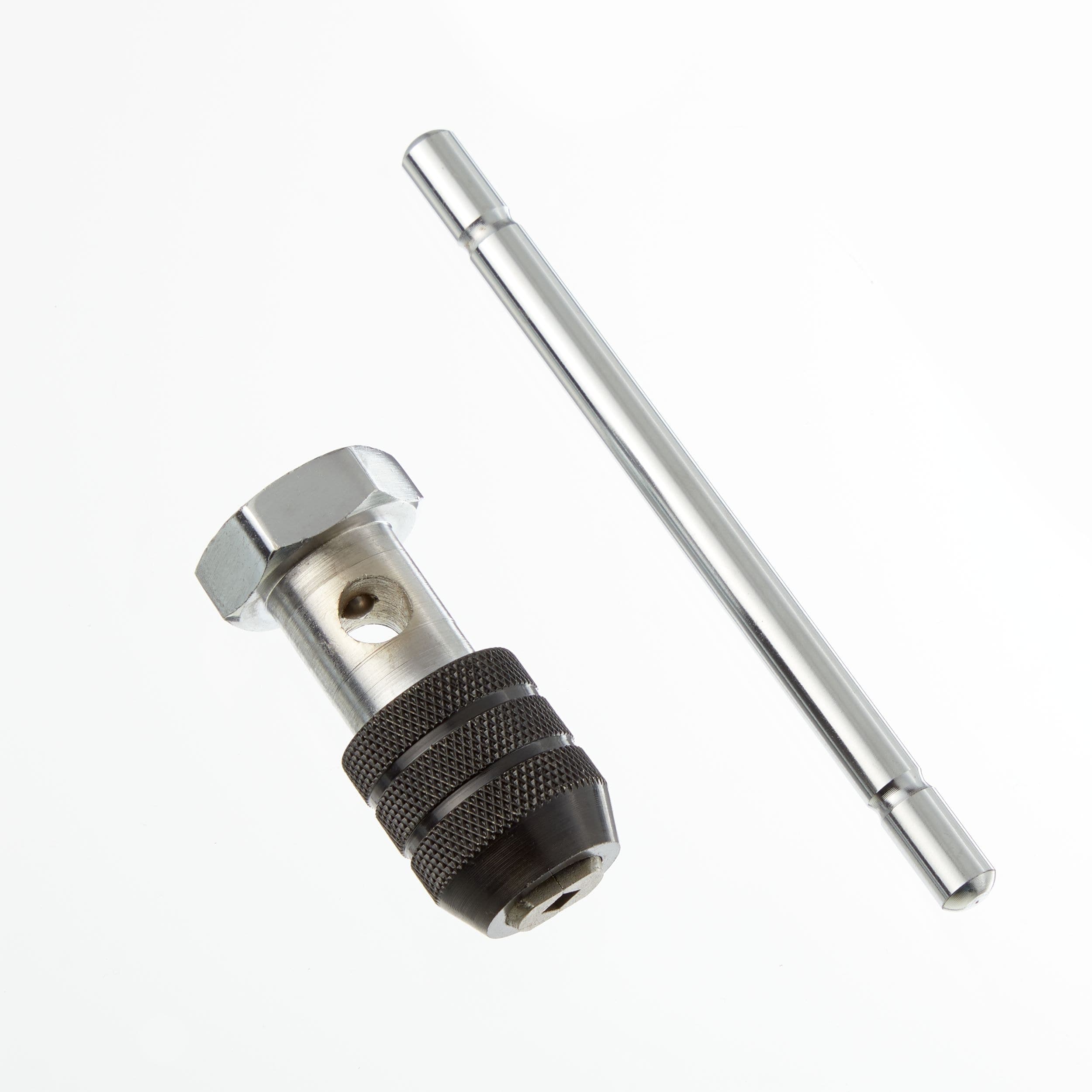 MAXIMUM T-Type Tap Wrench M3-M12 with Hex Head, Tempered Jaw Chrome Coating, Carbon Steel