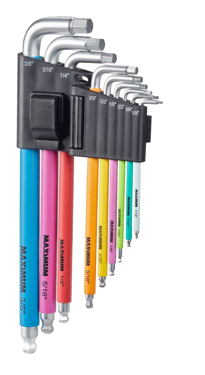 MAXIMUM Hex Key Set, SAE, 9-pc