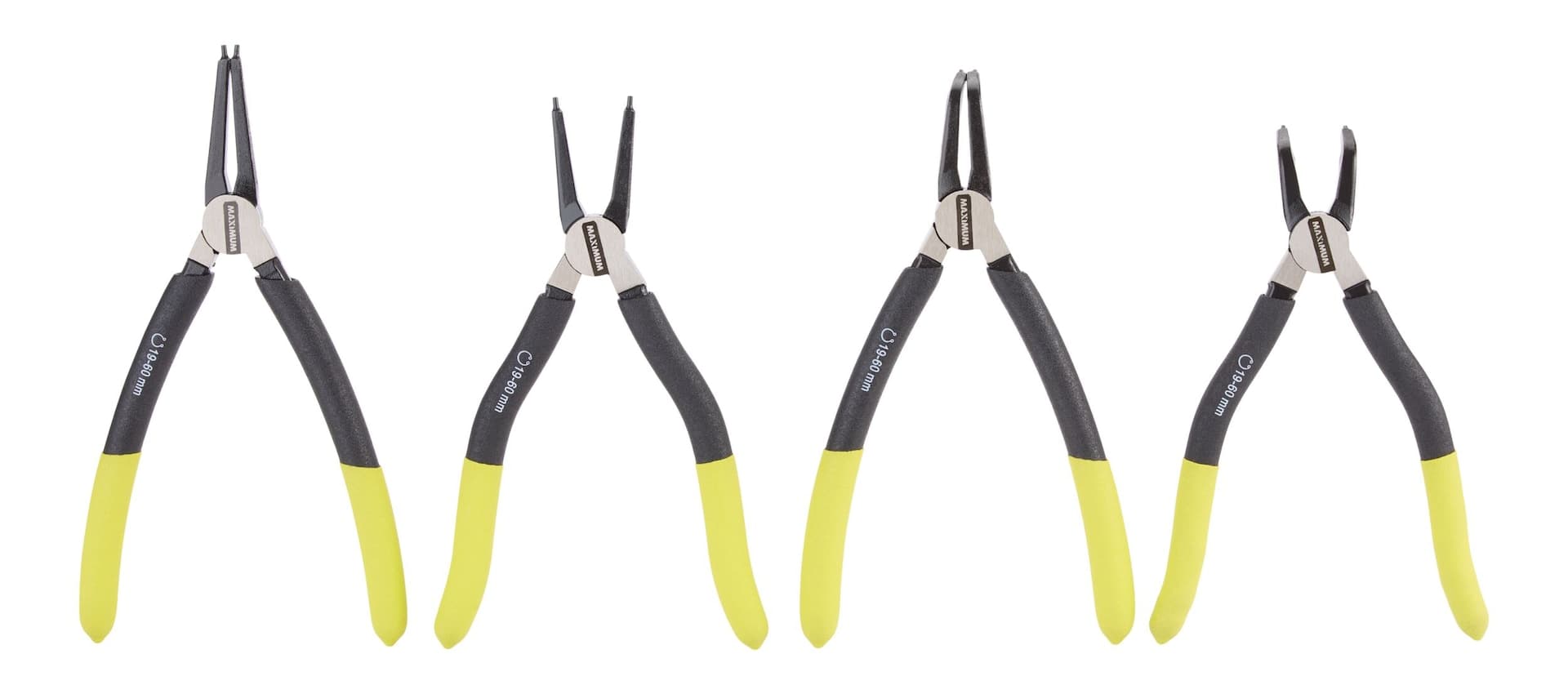 MAXIMUM Hi-Vis 4pc Snap Ring Plier Set