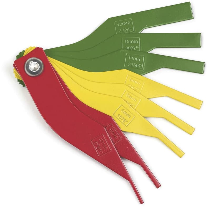 GearWrench 3962 Brake Line Thickness Gauge, SAE/Metric, Colour Coded