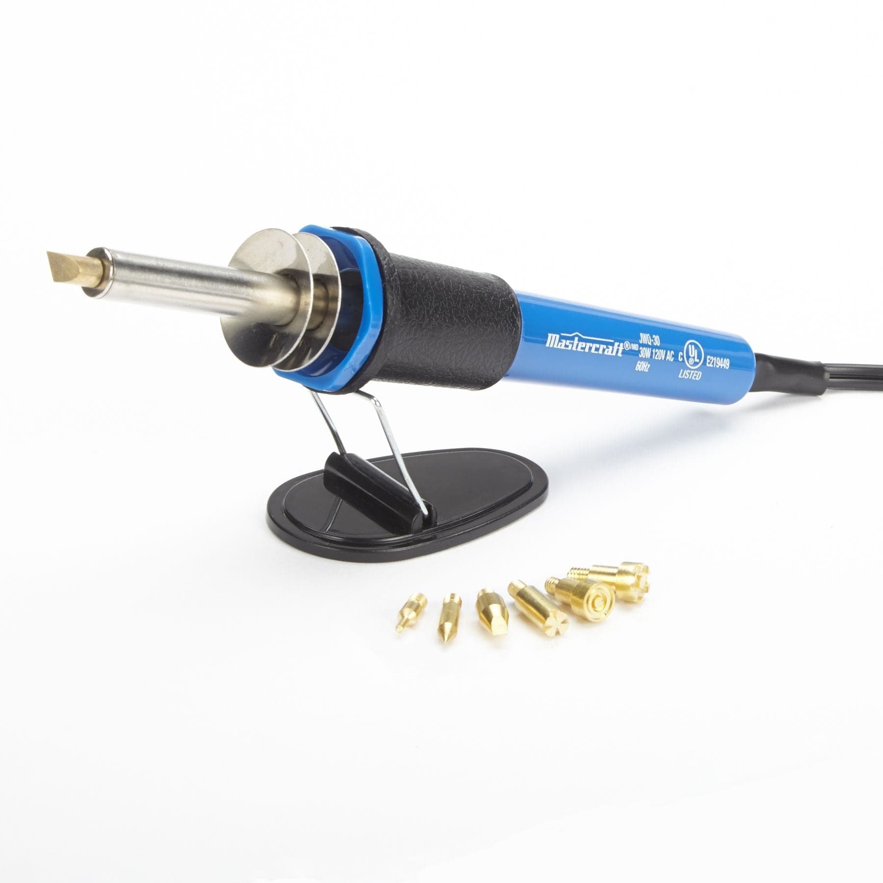 Mastercraft Wood Burning Electric Soldering Iron Kit with Assorted Pen Tips & Stand, 9-pc
