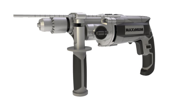 MAXIMUM 8.5A Corded Variable Speed Hammer Drill with Keyed Chuck & Auxiliary Handle, 1/2-in