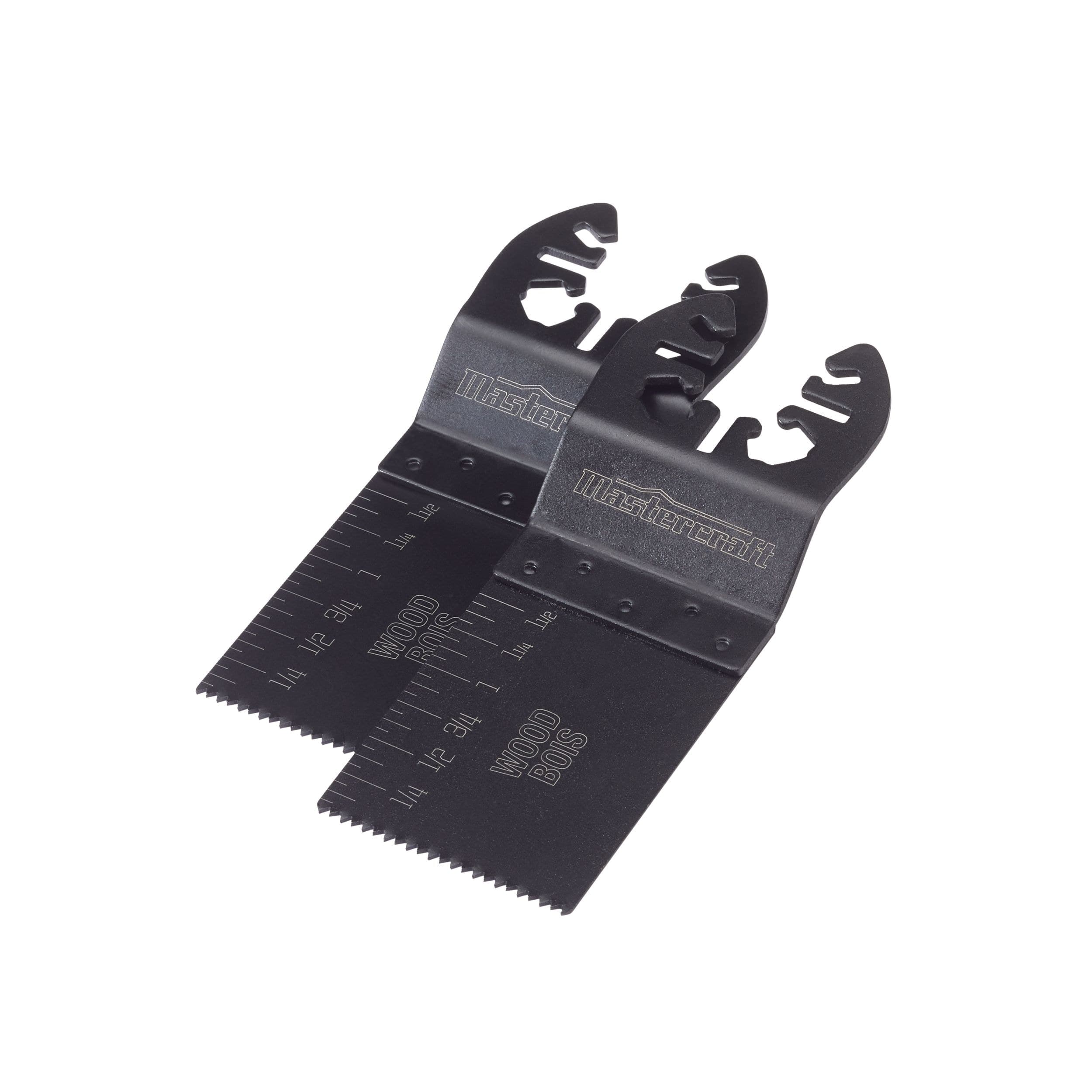 Mastercraft Oscillating Multi-Tool Precision Flush Cut Blades, Cuts Wood/Plastic, 1-3/8-in, 2-pk