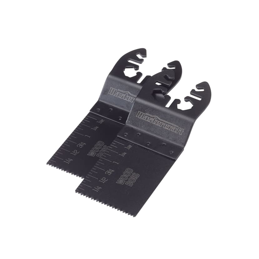 Mastercraft Oscillating Multi-Tool Precision Flush Cut Blades, Cuts Wood/Plastic, 1-3/8-in, 2-pk
