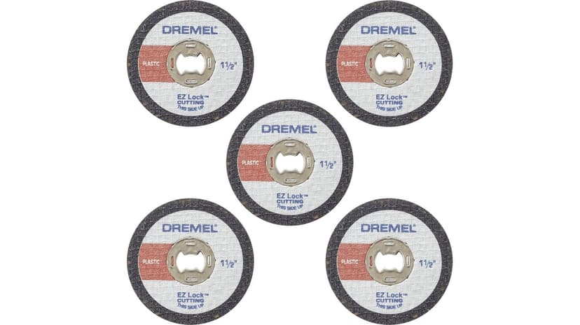 Dremel EZ476 EZ Lock Quick-Change Plastic Cut-Off Wheels For Rotary Tool, 1-1/2-in, 5-pk