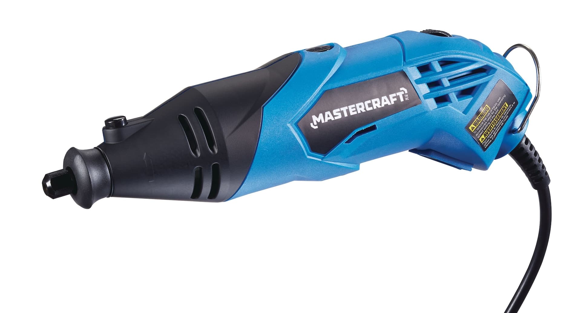 Mastercraft 1.4A Variable Speed Rotary Tool Kit with Attachments & Accessory Bits, 250-pc