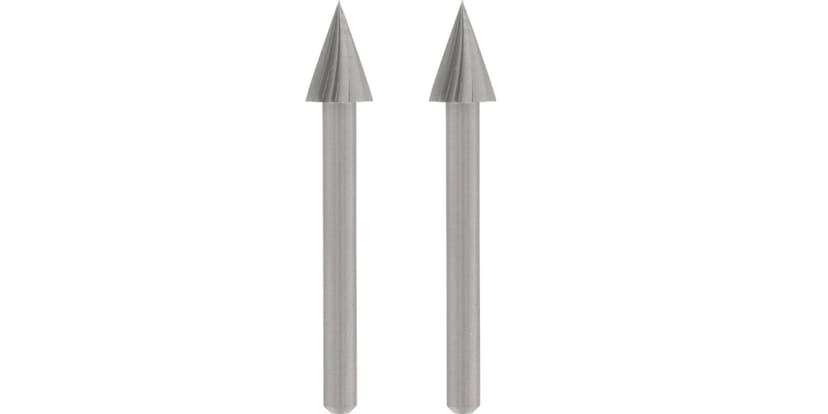 Dremel 125 Arrow-Shaped Steel Carving/Engraving Bit For Rotary Tool, 1/4-in, 2-pk