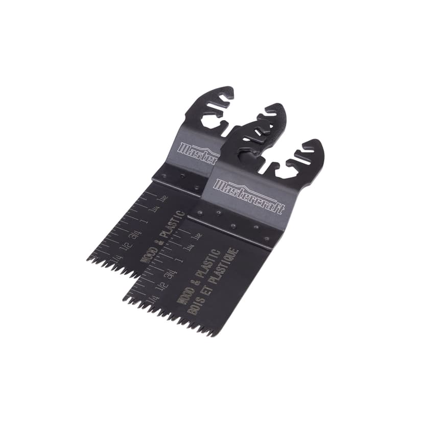 Mastercraft Oscillating Universal Fit, Multi-Tool Wood Flush Cut Saw Blades, 1-1/4-in, 2-pk