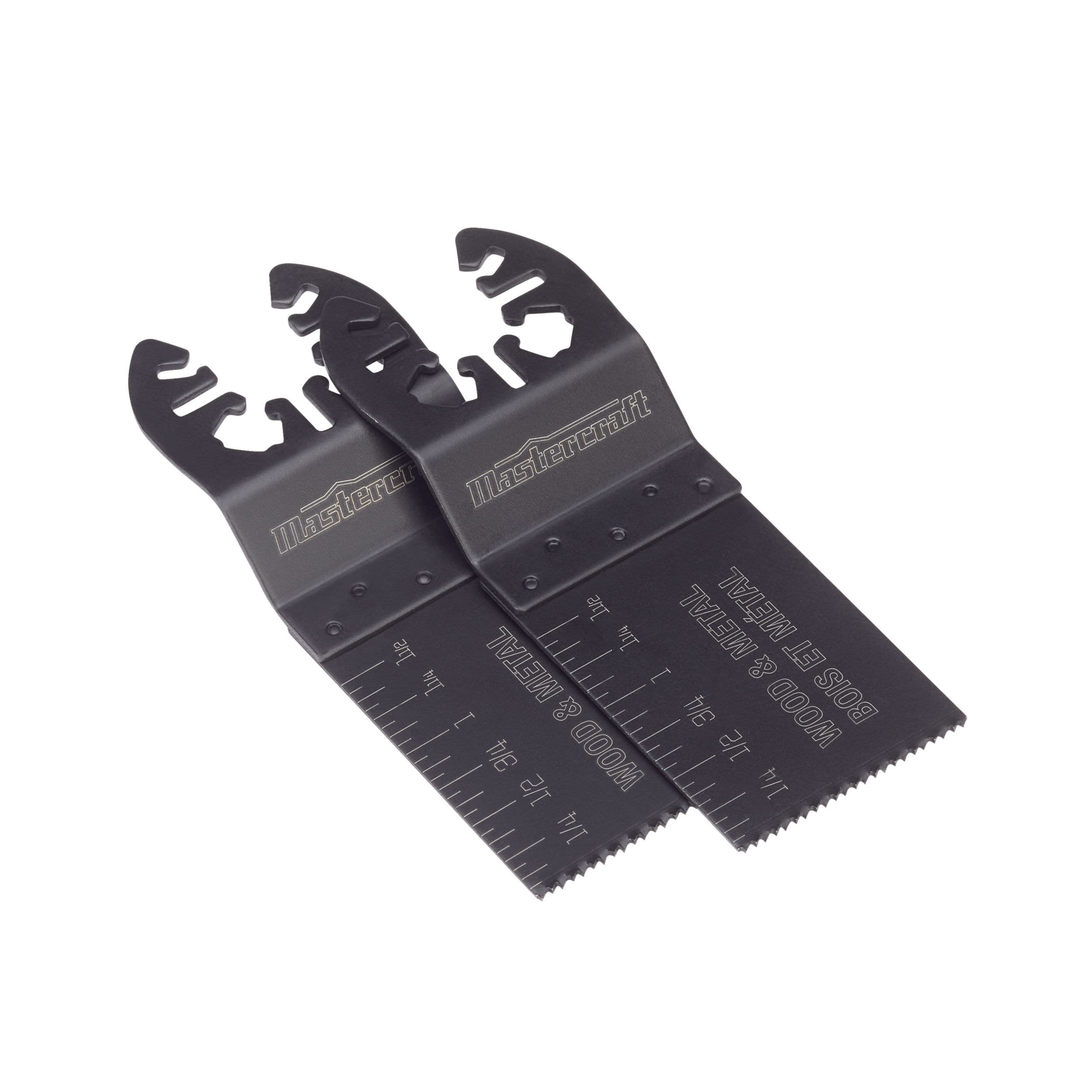 Mastercraft Oscillating Universal Fit Multi-Tool Wood & Metal Flush Cut Saw Blades, 1-1/4-in, 2-pk