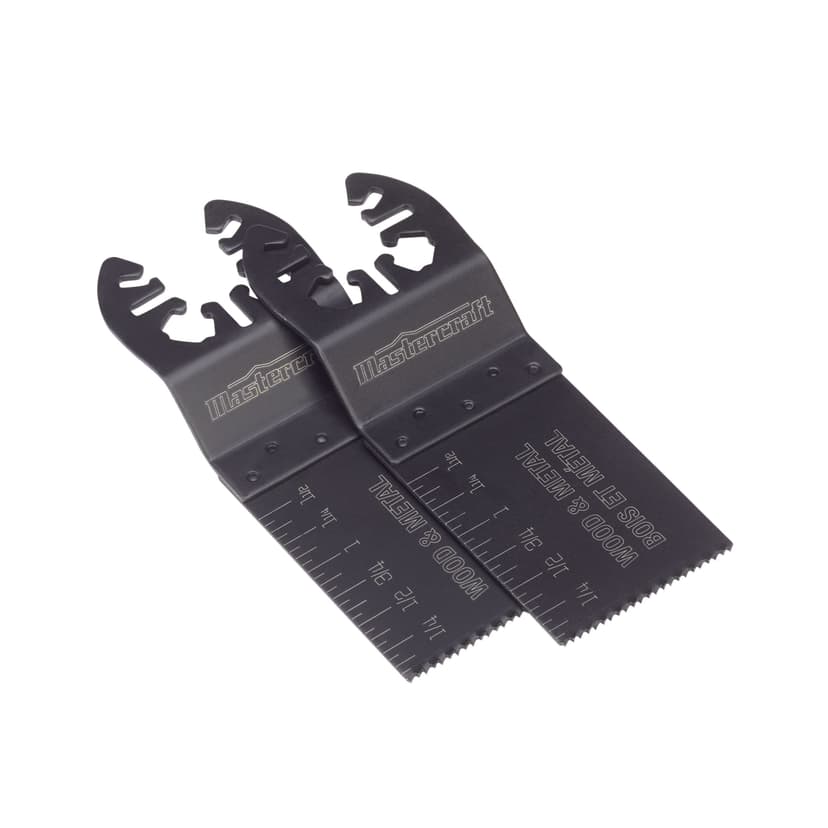 Mastercraft Oscillating Universal Fit Multi-Tool Wood & Metal Flush Cut Saw Blades, 1-1/4-in, 2-pk