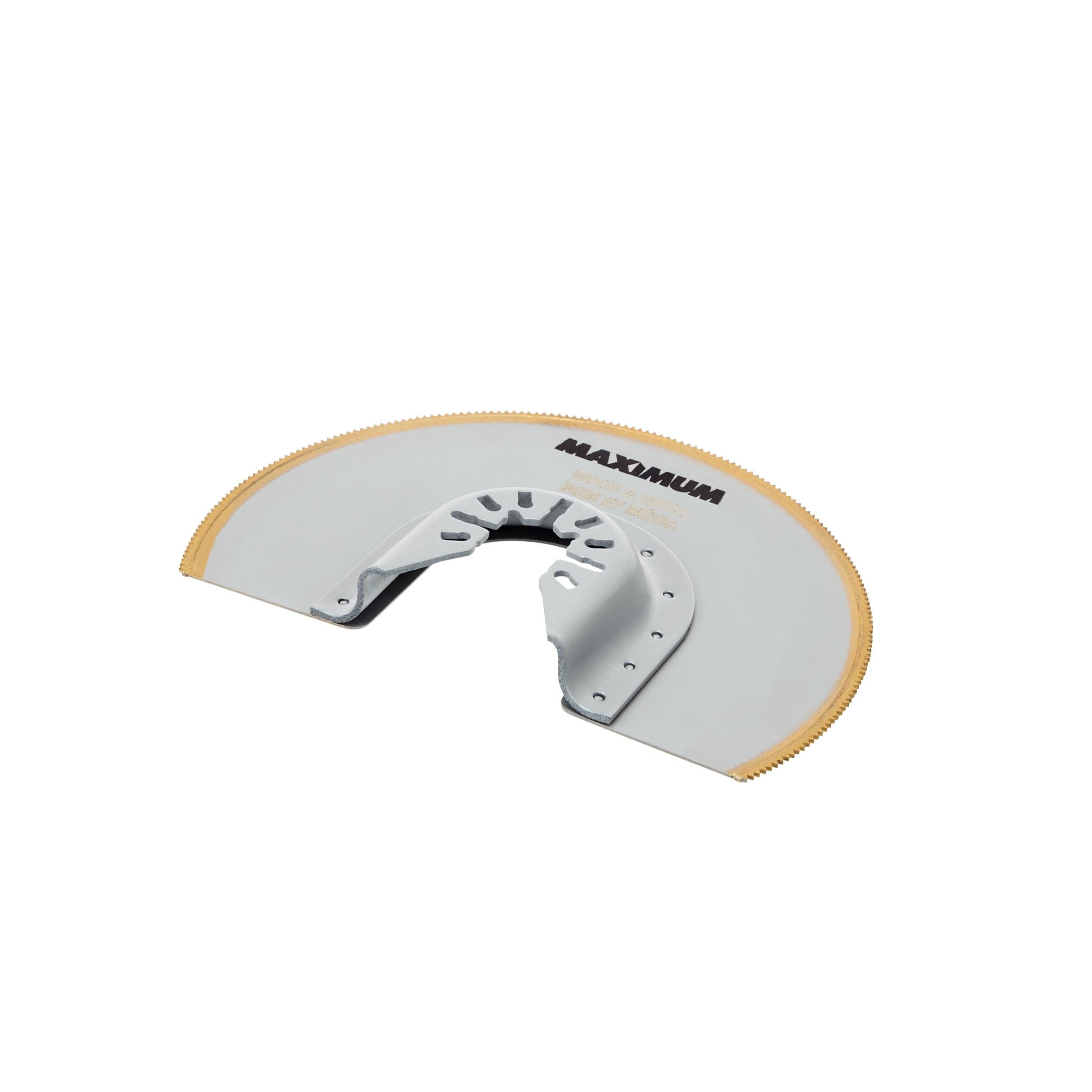 MAXIMUM Oscillating Multi-Tool Titanium Bi-Metal Semicircular Wood & Metal Flush Cut Blade, 4-in