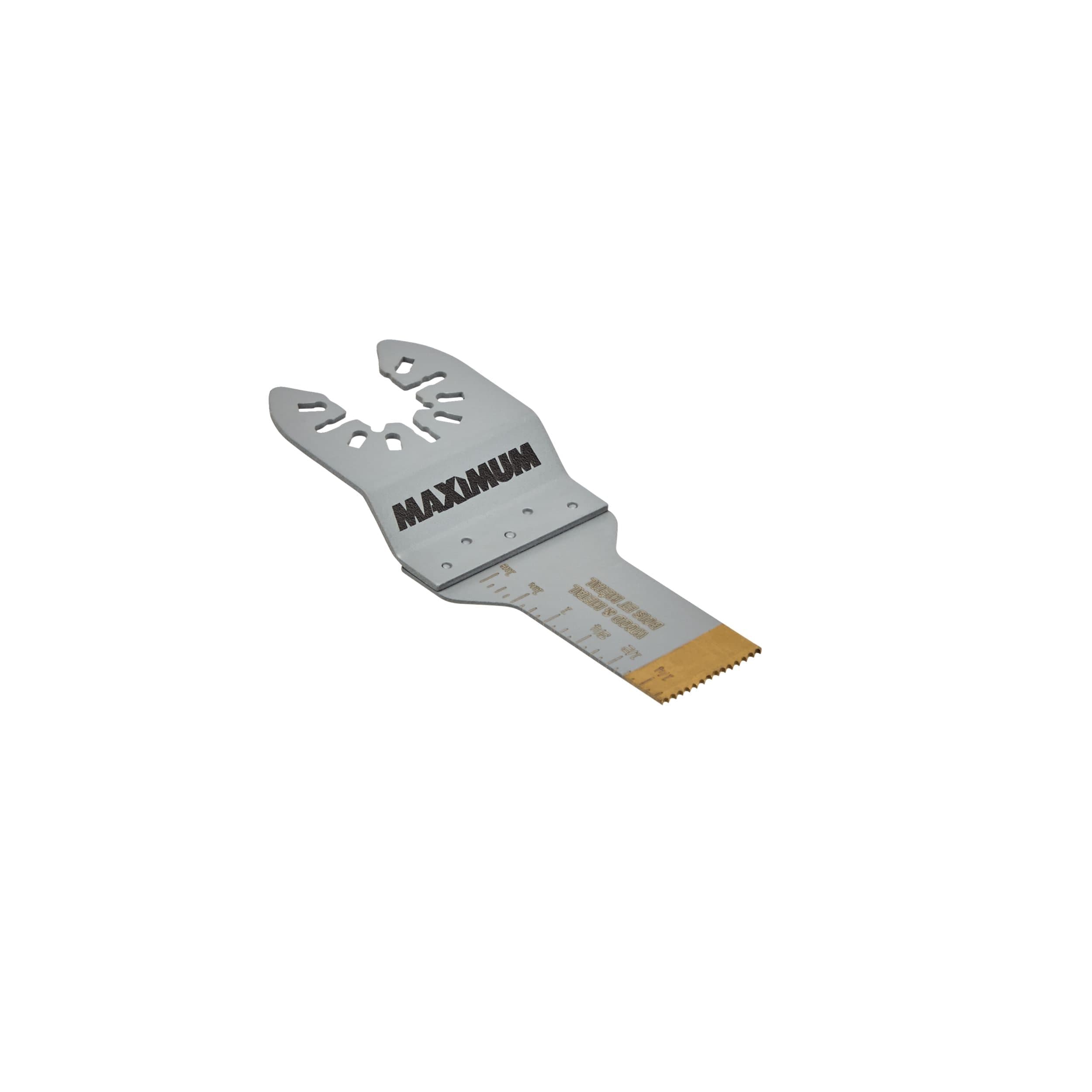 MAXIMUM Oscillating Multi-Tool Titanium Bi-Metal Wood & Metal Flush Cut Blade, 3/4-in