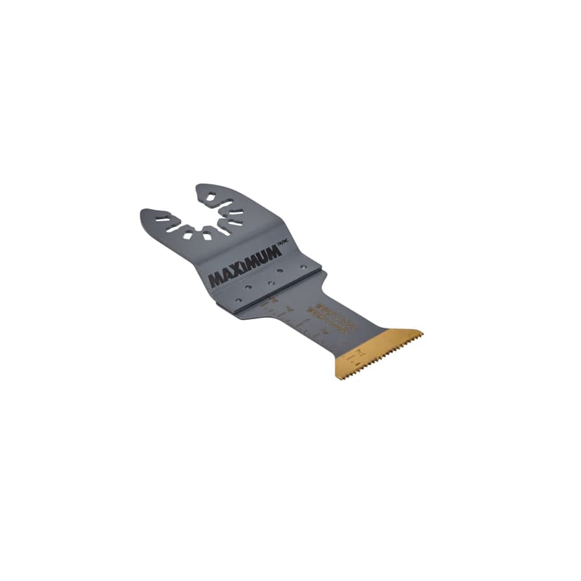 MAXIMUM Oscillating Multi-Tool Titanium Bi-Metal Wood & Metal Flush Cut Blade, 1-1/4-in