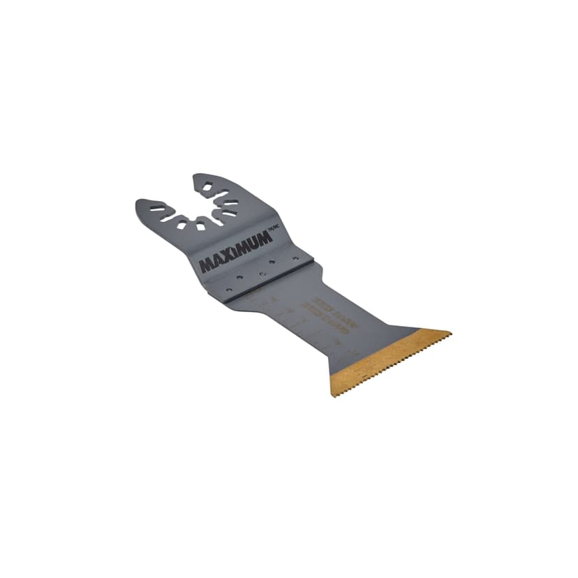 MAXIMUM Oscillating Multi-Tool Titanium Bi-Metal Wood & Metal Wide Flush Cut Blade, 1-3/4-in