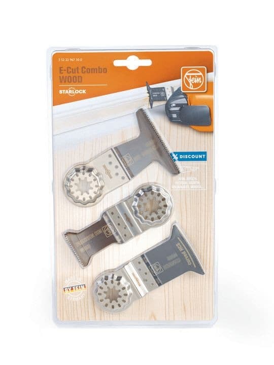 FEIN E-Cut Starlock Wood Saw Blade Combo Set, 3-pk