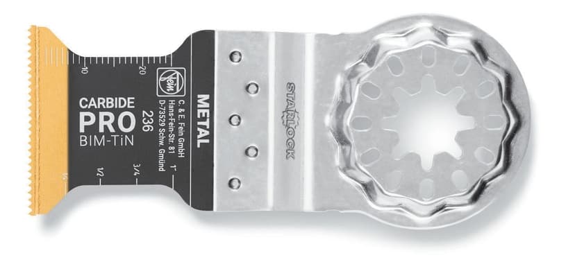FEIN E-Cut Saw Blade Carbide Pro Tin Saw Blade, For Hard Materials