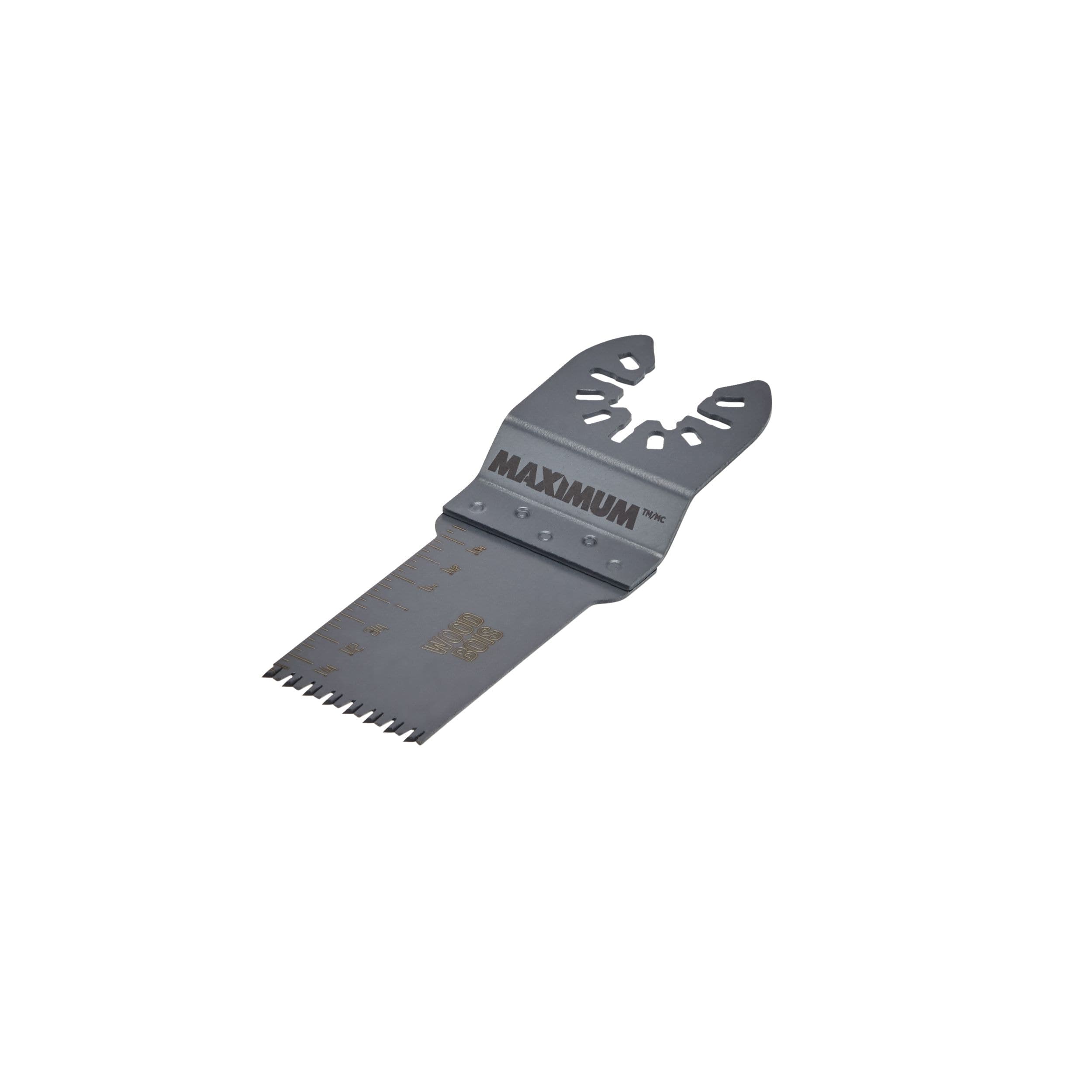 MAXIMUM Oscillating Multi-Tool Universal Wood, Plastic & Drywall Flush Cut Blade, 1-1/8-in