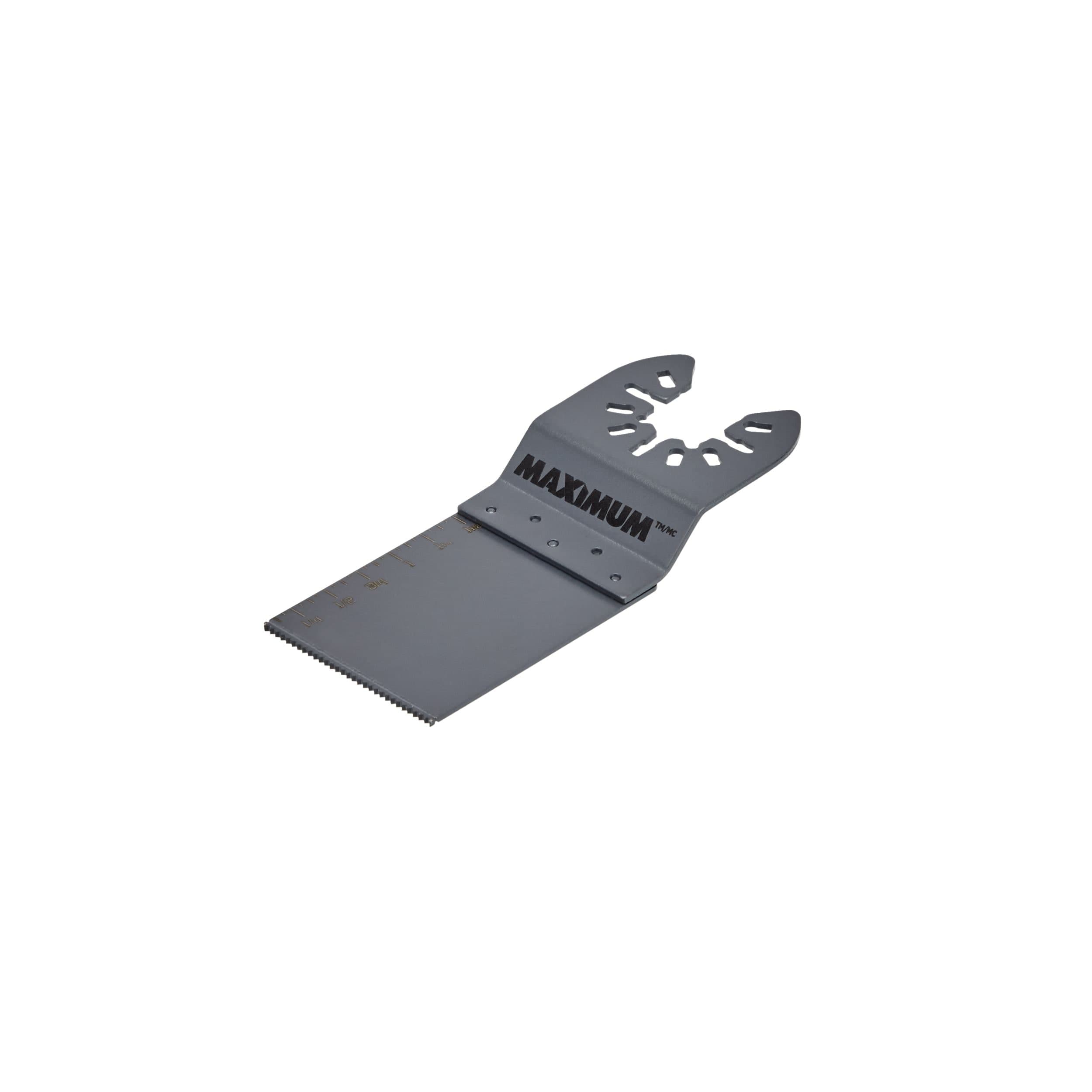 MAXIMUM Oscillating Multi-Tool Carbide Wood, Metal, Drywall & PVC Flush Cut Blade, 1-1/4-in