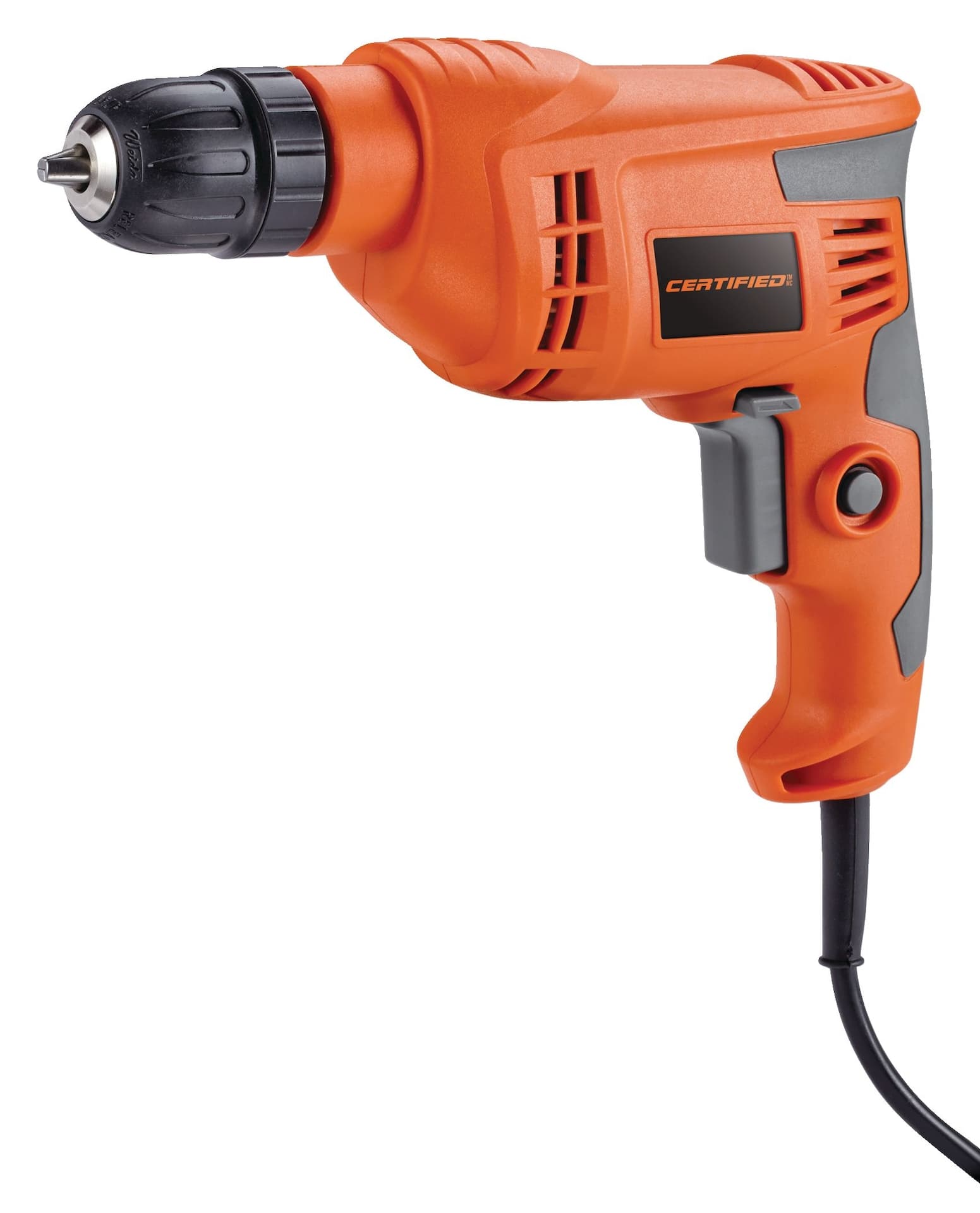 Certified KK82-10D 4A Corded Drill/Driver with Keyless Chuck & Non-Slip Grip, 3/8-in