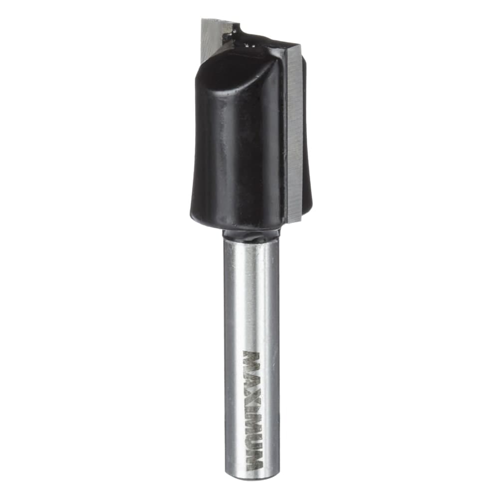 MAXIMUM Renegade Pro Carbide-Tipped Double Flute Straight Router Bit, 5/8 x 1/4-in Shank