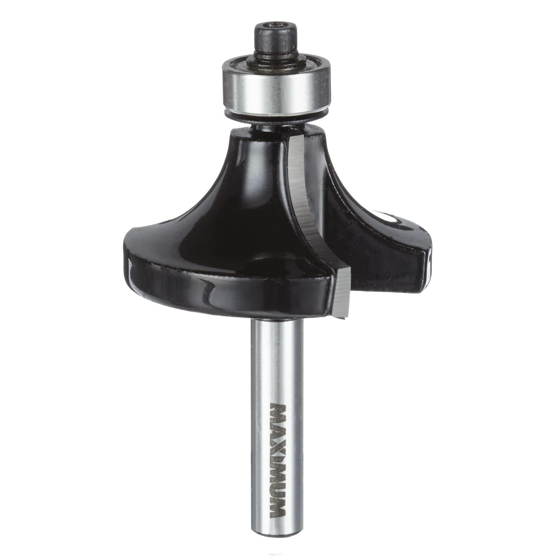 MAXIMUM Renegade Pro Carbide-Tipped Round Over Edge Router Bit, 1/2 x 1/4-in Shank