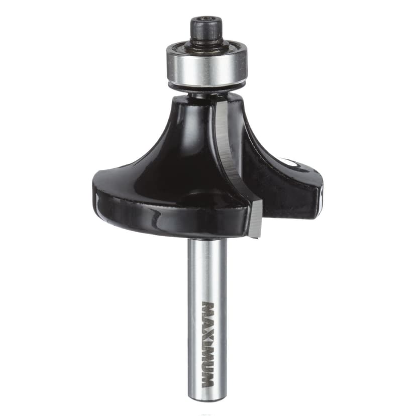 MAXIMUM Renegade Pro Carbide-Tipped Round Over Edge Router Bit, 1/2 x 1/4-in Shank